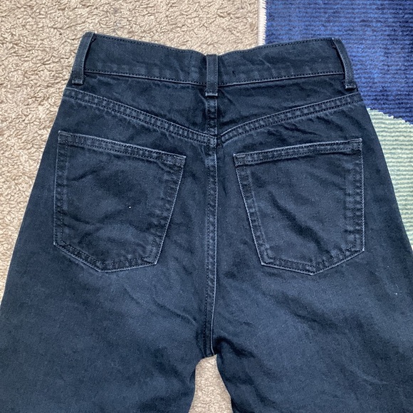 Zara Crop Wide Leg Black Jeans - Picture 3 of 3